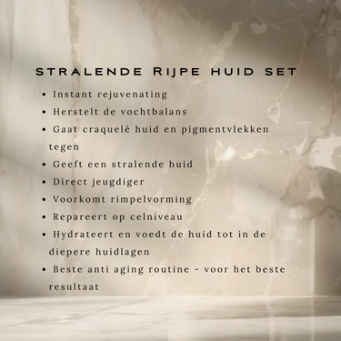 Rijpere huid set - straal met een prachtige huid