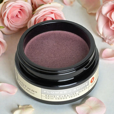 STAP 1 - FLOWER + SHINE - Ultra zachte Botanische Cleanser & Kalmerend Masker voor Gevoelige Reactieve Huid - 45ML